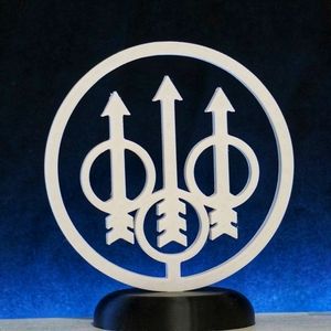 Beretta logo with stand